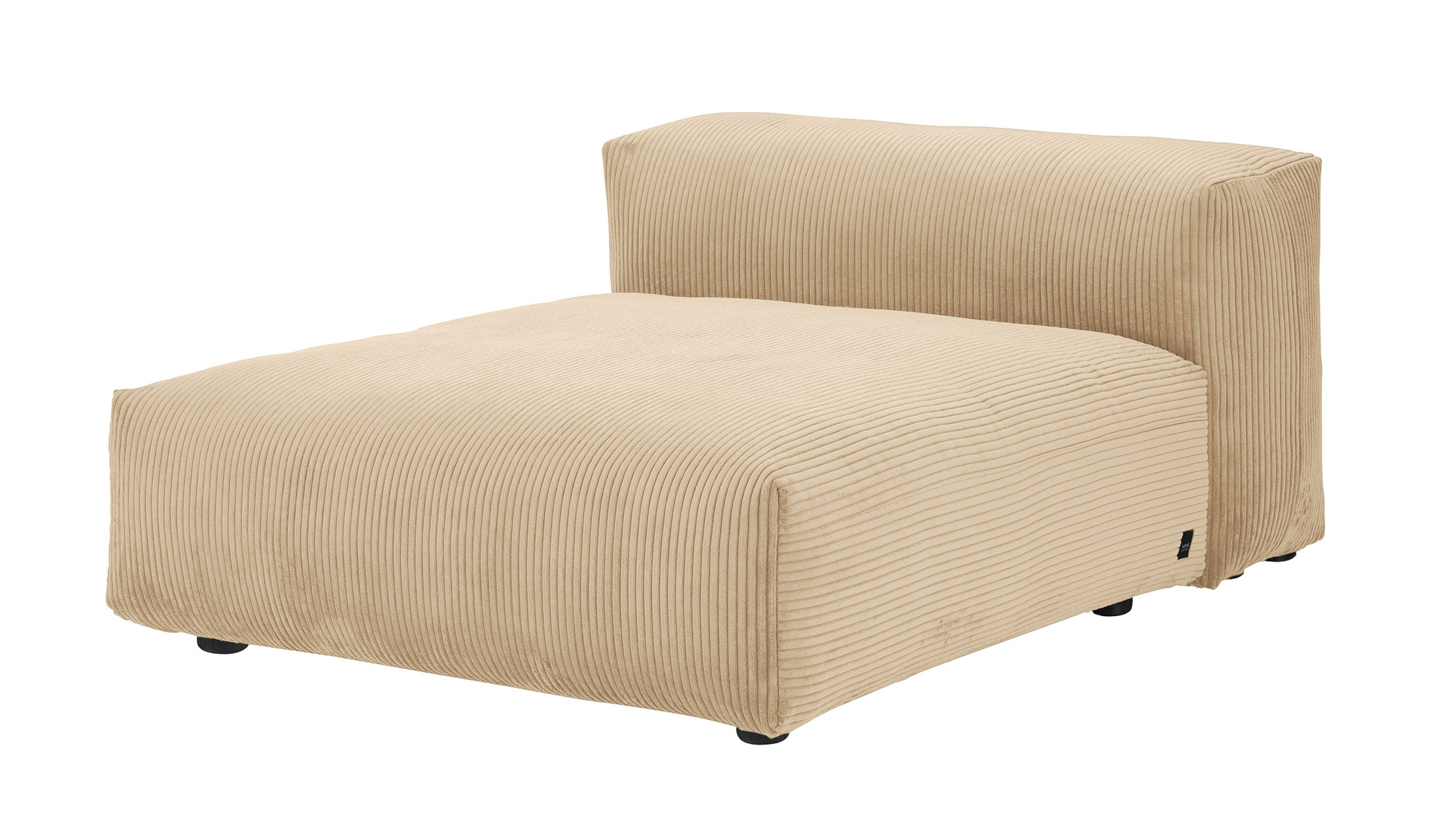  Sofa 1 Large 1 Side  Cord Velours sand